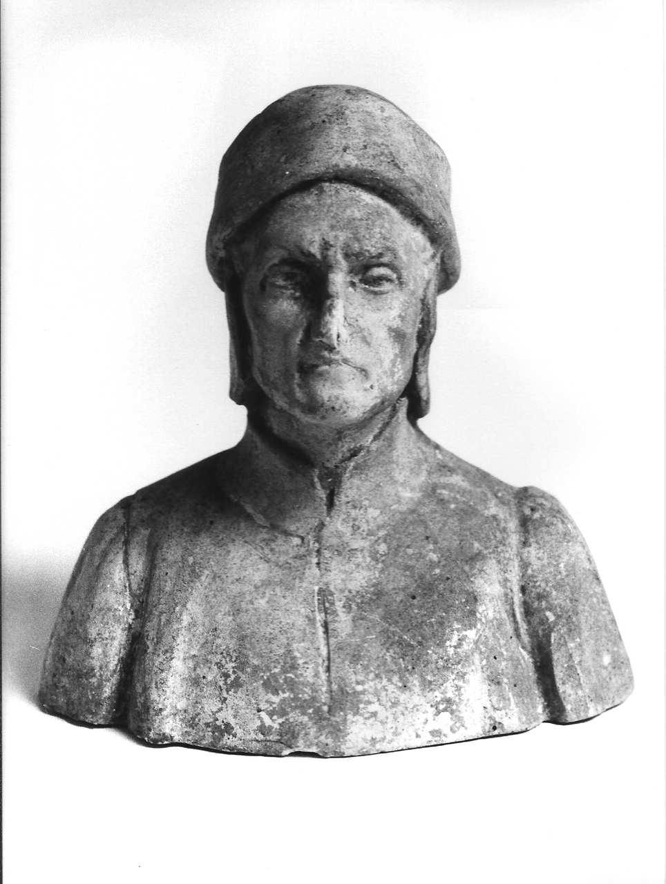 busto di Dante Alighieri calco di scultura 1800 1899